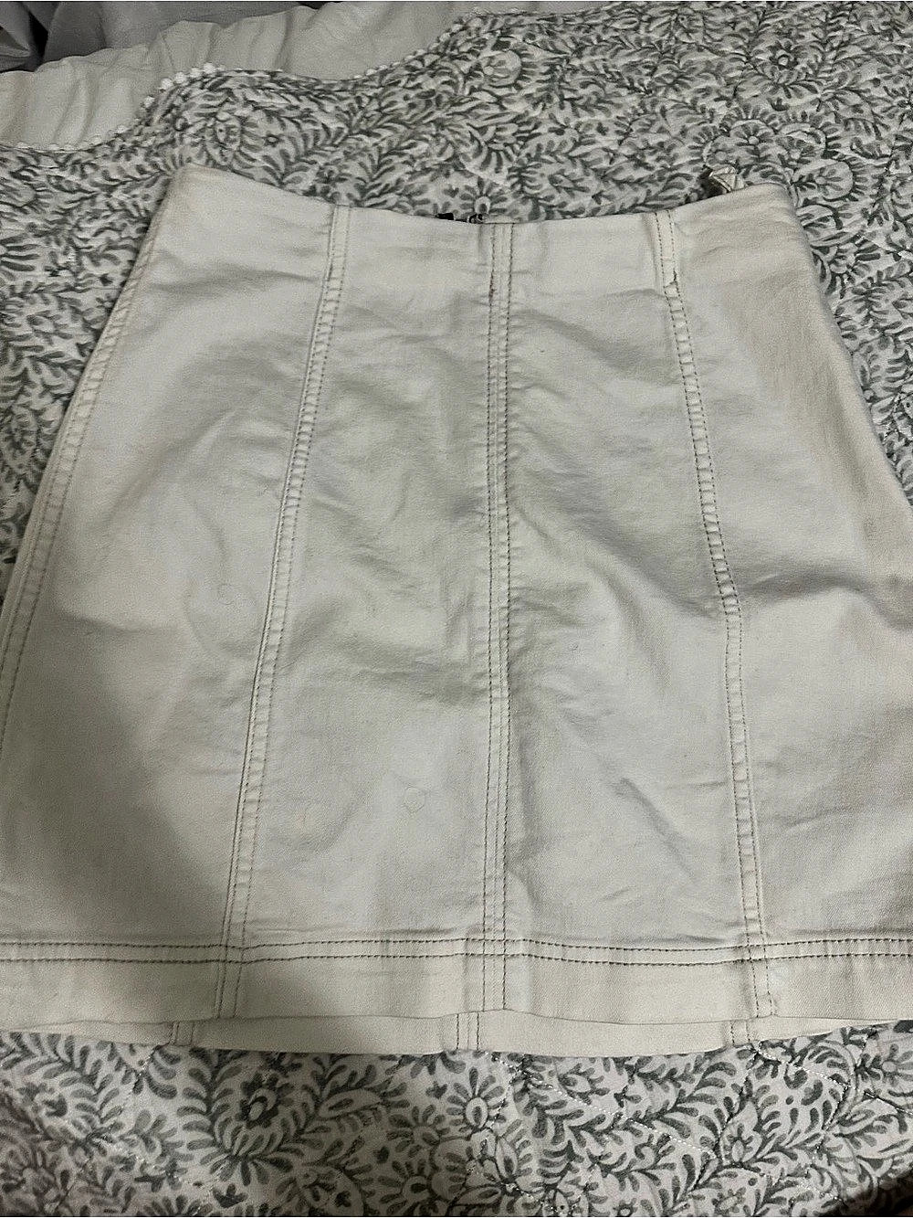 Women's White Mini Skirt